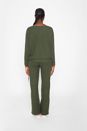 Chill Seeker Olive Green Sweater Set