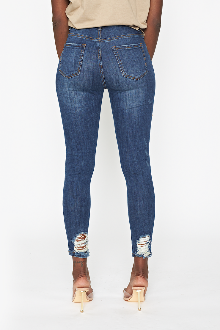 Distressed assured jeans