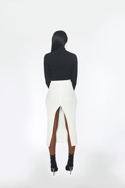 White Tell Me About Knit Skirt